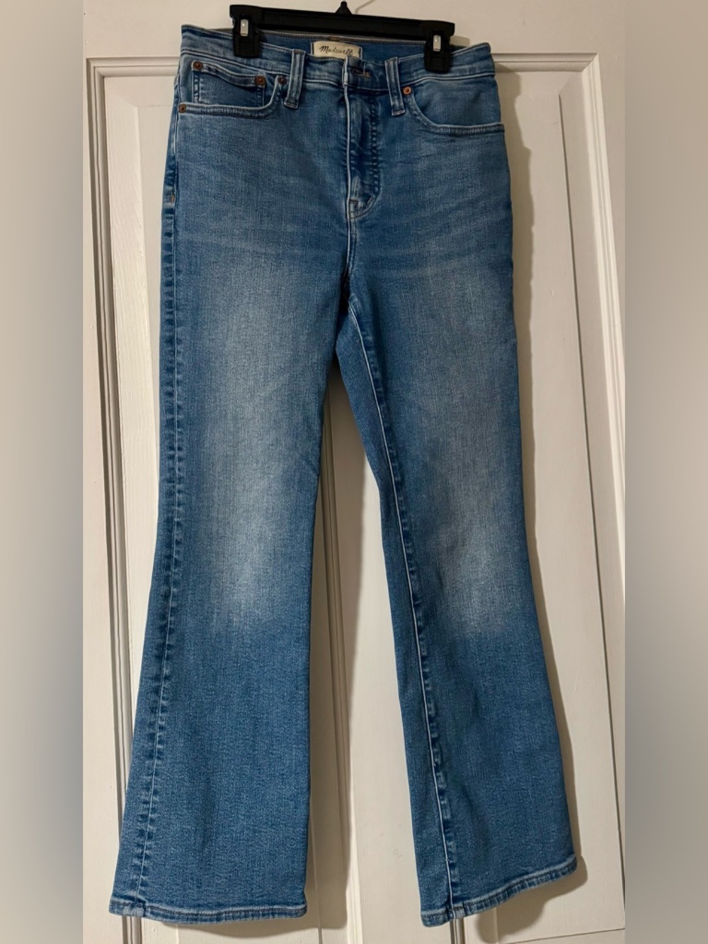Madewell Cali Demi Boot Jeans 26 Crop Flare Stretch Dorrance Wash TENCEL™ Denim - Picture 2 of 12